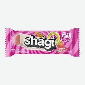 Протеиновый батончик с клубничным вкусом без сахара Shagi 40г 40 г