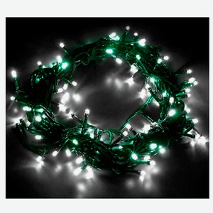 Новогодняя электрогирлянда на 100 LED ламп, длина 1000 cм, н