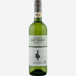 Вино HAUT MARIN Colombard Ugni-blanc Littorine ординарное белое сухое, 0.75л
