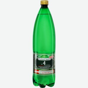 Вода минеральная ЗАПОВЕДНИК ЗДОРОВЬЯ №4 лечебно-столовая газированная, 1.5л