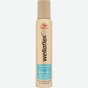 Мусс для волос WELLA WELLAFLEX Невидимая фиксация, экстрасильная фиксация, 200мл