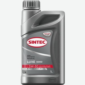 Масло моторное SINTEC Luxe 5000 5W-30 SL/CF, полусинтетическое, 1л