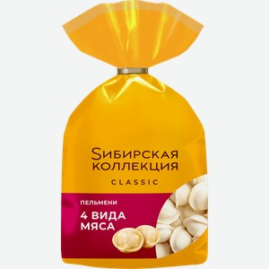 Пельмени СИБИРСКАЯ КОЛЛЕКЦИЯ 4 вида мяса, категория В, 700г
