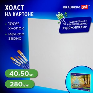Холст на картоне 40x50см