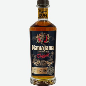 Ром MAMA JAMA Black выдержанный 38%, 0.7л