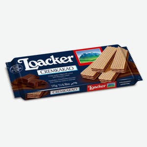 Вафли LOACKER с какао в шоколадном креме Италия, 175 г