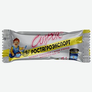 Сырок творожный Ростагроэкспорт глазированный с варёной сгущёнкой 15%, 45 г