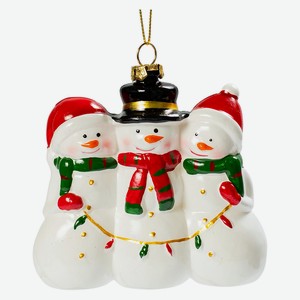 Украшение елочное пластиковое Santa s World   Друзья снегови