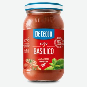Соус томатный De Cecco Basilico с базиликом Италия, 200 г