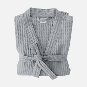 Халат  Home&Style  Унисекс вафельный, размер XL, цвет Холодный серый