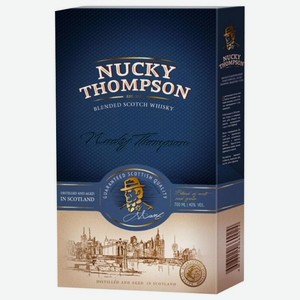 Виски Nucky Thompson 3 года 700 мл, Россия, подарочная упаковка