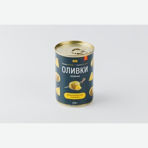 Оливки зеленые фаршированные лимоном, ж/б 270 г
