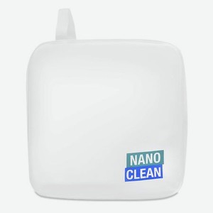 NANOCLEAN Белая матовая косметичка на молнии с петелькой для подвешивания