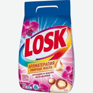 Стиральный порошок LOSK Арома Орхидея и масло макадамии, Россия, 2700 г