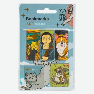 Закладки магнитные для книг, 5шт., MESHU  Book art , матовая