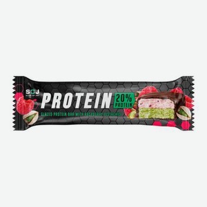 Протеиновый батончик с фисташками и малиной Protein Soj 50г 50 г