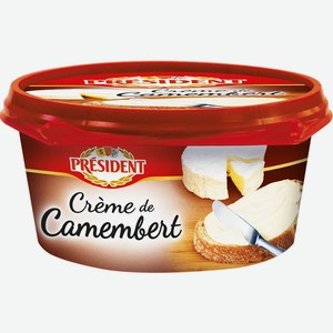 БЗМЖ Сыр плавленый President Creme de camembert 50% 125г Россия