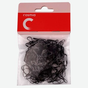 Резинки эластичные для волос Cosmia черные, 250 шт