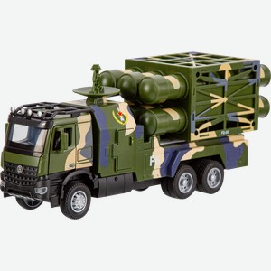 Машинка инерционная BEBOY Военная металлическая, в ассортименте