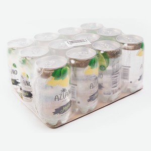 Напиток Aziano со вкусом Мохито газированный, 350мл x 12 шт
