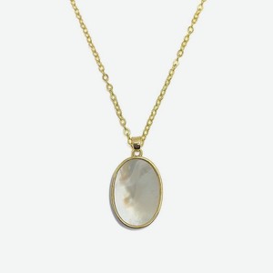 VIAMORE Подвеска Mother of Pearl Oval, золотой