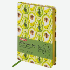 BRAUBERG Ежедневник недат B6 VISTA Avocado, Зеленый