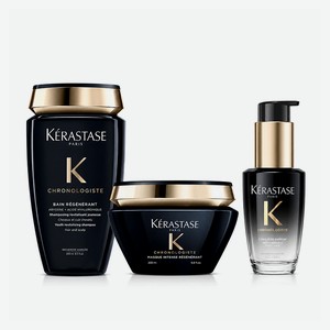 KERASTASE Восстанавливающий набор для волос Chronologiste, 250 мл + 200 мл + 30 мл