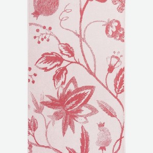 CLEANELLY Полотенце махровое цветы 50*90, цвет: Розовый, размер: 50Х90