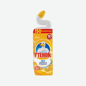 ТУАЛЕТНЫЙ УТЕНОК Чистящее средство Цитрус, 900 мл