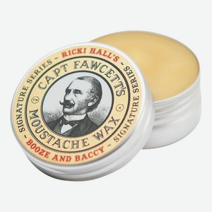 CAPTAIN FAWCETT Воск для усов Ricki Hall s Booze & Baccy, 15 мл