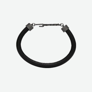 YVES SAINT LAURENT Браслет Saint Laurent Opyum Textured Leather, Цвет: Черный, Размер: S