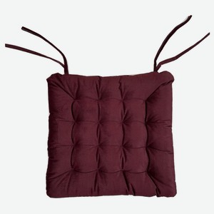 Сидушка 23rd Avenue Herringbone с тафингом ягодная, 38 x 38см
