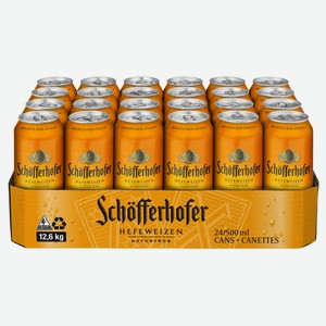Пиво Schofferhofer Hefeweizen Эль светлое, 0.5л х 24 шт