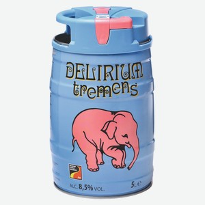 Пиво Delirium Tremens светлое, 5л