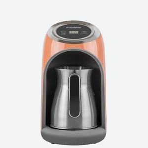ENDEVER Кофеварка электрическая, Costa-1019, оранжевая, турка, с автоотключением, 300 мл