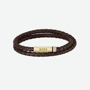BOSS Браслет BOSS Ares 1580670, цвет: Коричневый, размер: M
