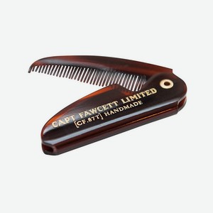 CAPTAIN FAWCETT Складная расческа для бороды Folding Pocket Beard Comb CF82T, 1 шт.