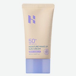 Солнцезащитный крем с тонирующим эффектом для лица Moisture Make Up Sun Cream Dewy Tone Up SPF 50+ PA++++