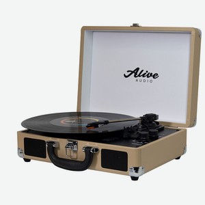 ALIVE AUDIO Виниловый проигрыватель GLAM Latte c Bluetooth, 1 шт.