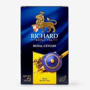 Чай Richard Royal Ceylon чёрный листовой 90г, 90 г