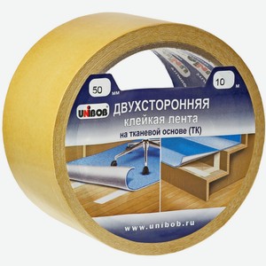 Лента клейкая Unibob двусторонняя 170мкм, 50мм x 10м