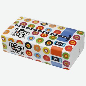 BELLA Универсальные бумажные платочки  Mega Pack , в мягкой упаковке, 2-слойные, 150 шт.