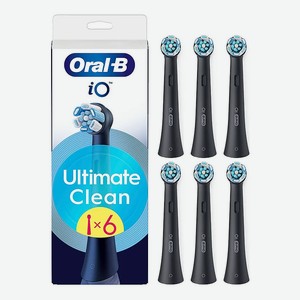 ORAL-B Сменные насадки Oral-B io Ultimate Clean Black, 6 шт.