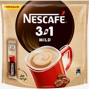 Напиток кофейный NESCAFE Мягкий 3в1 натуральный 290 г