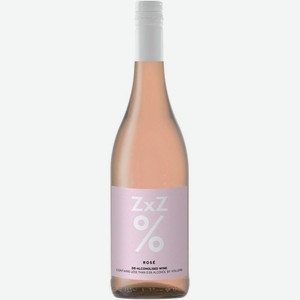 Вино безалкогольное ZхZ Rose розовое полусладкое, 750мл, 750 мл