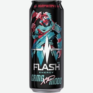 Напиток безалкогольный Флэш Ап (Flash Up) Игровой режим Энергия очки опыта (Game Mode Energy XP) 450 мл