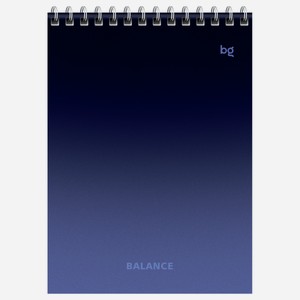 Блокнот BG на гребне моноколор клетка А5, 40л