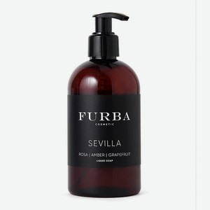 FURBA Парфюмированное жидкое мыло Sevilla с эфирным маслом грейпфрута, амбры и нежным ароматом розы, 1 шт.