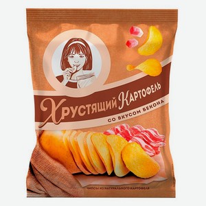Чипсы картофельный «Хрустящий картофель» со вкусом бекона, 160 г