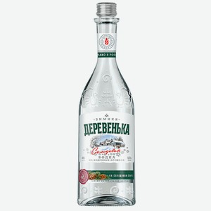 Водка Деревенька Зимняя особая кедровая, 0.25л